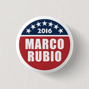 Chapa Redonda De 2,5 Cm Marco Rubio para el presidente 2016