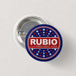 Chapa Redonda De 2,5 Cm Marco Rubio Presidente 2028