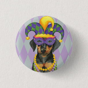 Chapa Redonda De 2,5 Cm Mardi Gras Dobe
