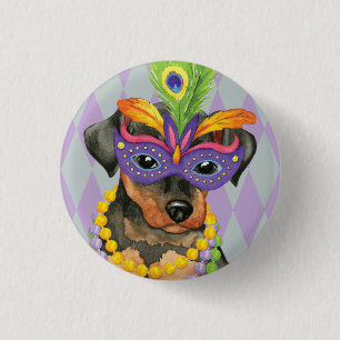 Chapa Redonda De 2,5 Cm Mardi Gras Min Pin