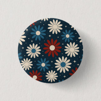 Chapa Redonda De 2,5 Cm Margaritas Americanas