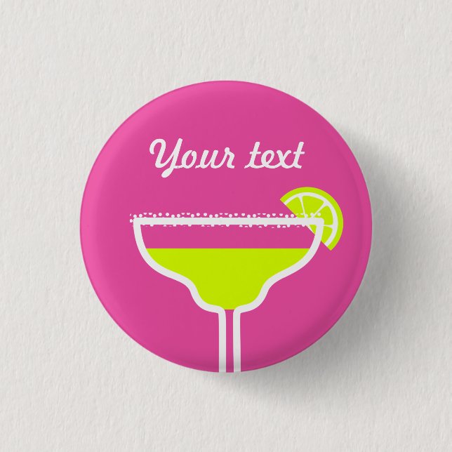 Chapa Redonda De 2,5 Cm Marguerita (Anverso)