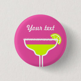 Chapa Redonda De 2,5 Cm Marguerita