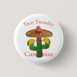Chapa Redonda De 2,5 Cm Martes Taco Saguaro Cactus Thunder_Cove