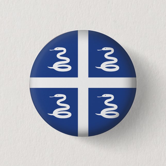 Chapa Redonda De 2,5 Cm Martinica redonda (Anverso)