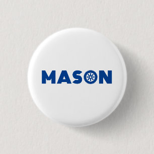 Chapa Redonda De 2,5 Cm Mason Petrol Head