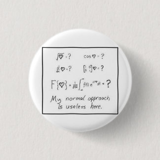Chapa Redonda De 2,5 Cm matemáticas del amor