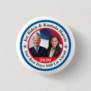 Chapa Redonda De 2,5 Cm material de la campaña de Biden Harris