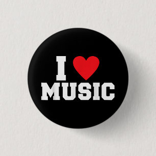 Chapa Redonda De 2,5 Cm Me encanta Music Lover