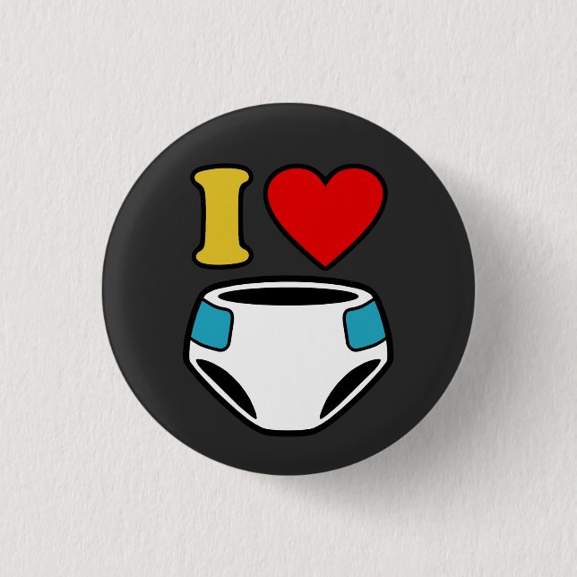 CHAPA REDONDA DE 2,5 CM ME ENCANTAN LOS DIAPTADORES (Anverso)