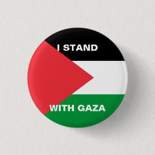 Chapa Redonda De 2,5 Cm Me quedo con el texto de la bandera de Palestina d