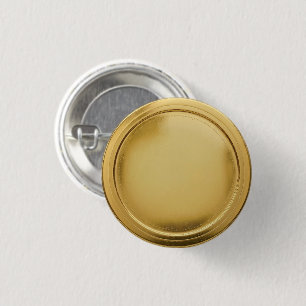 Chapa Redonda De 2,5 Cm Medalla de sello de papel de oro 3D elegante y exc