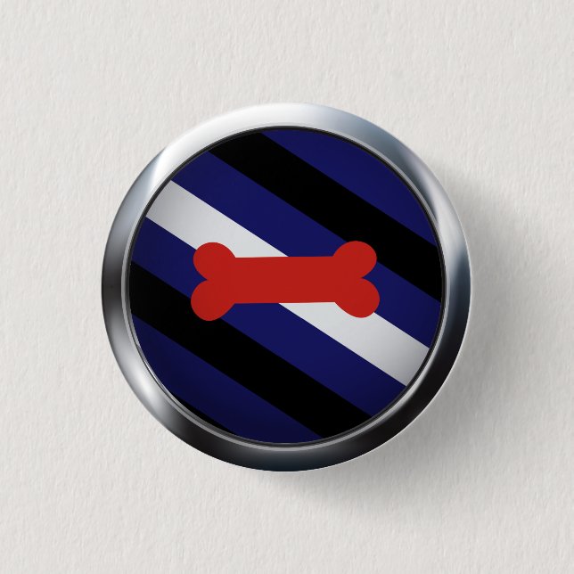 CHAPA REDONDA DE 2,5 CM MEDALLION DE ORGULLO DE JUEGO DE PUPPY (Anverso)