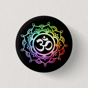 Chapa Redonda De 2,5 Cm Meditación coloreada 17