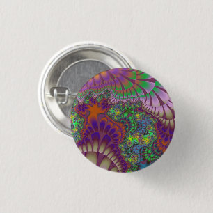 Chapa Redonda De 2,5 Cm Melt verde y Naranja