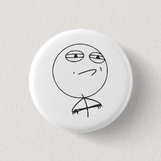 Chapa Redonda De 2,5 Cm Meme de cómic de Rage Face