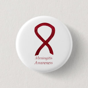 Chapa Redonda De 2,5 Cm Meningitis Sensibilización Cinta Personalizado Pin