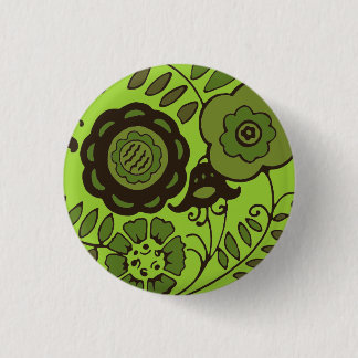 Chapa Redonda De 2,5 Cm Menta floral