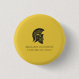 Chapa Redonda De 2,5 Cm Mentalidad de portero espiral Aequam memento serva