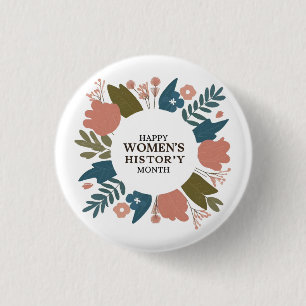 Chapa Redonda De 2,5 Cm Mes de la historia de la mujer
