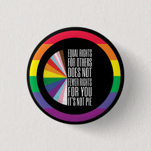 Chapa Redonda De 2,5 Cm Mes del Orgullo LGBT con tema de arcoíris