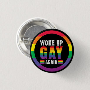 Chapa Redonda De 2,5 Cm Mes del Orgullo LGBT con tema de arcoíris