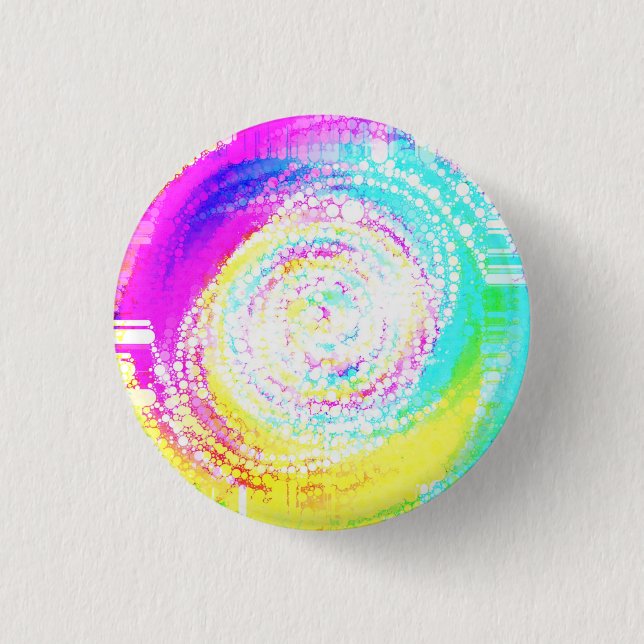 Chapa Redonda De 2,5 Cm Mezcla de mosaico (Anverso)