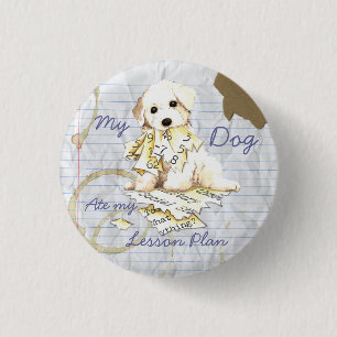 Chapa Redonda De 2,5 Cm Mi Amigo Bichon Ate Mi Plan De Lecciones