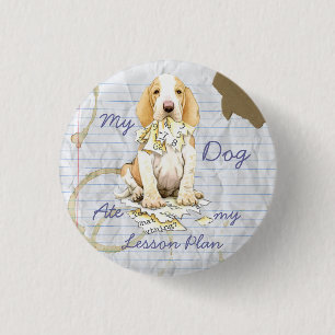 Chapa Redonda De 2,5 Cm Mi Bracco Italiano comió mi plan de lección