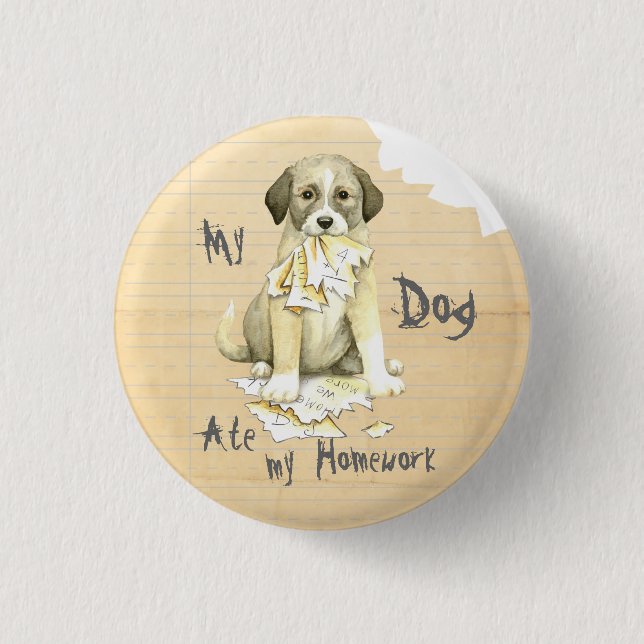 Chapa Redonda De 2,5 Cm Mi de Anatolia comió mi preparación (Anverso)