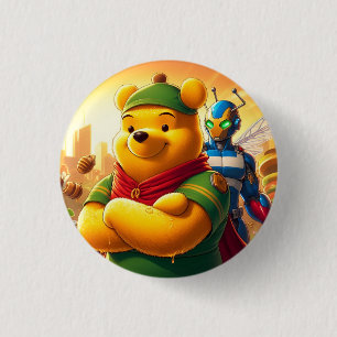 Chapa Redonda De 2,5 Cm Mi Héroe Academia Winnie the Pooh 1