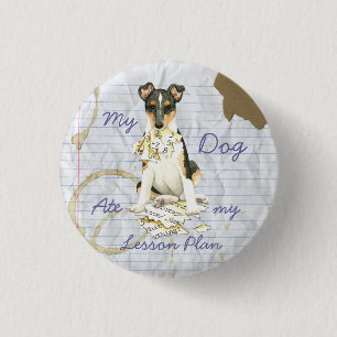 Chapa Redonda De 2,5 Cm Mi plan de lección de Smooth Collie