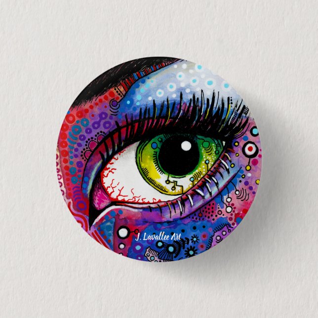 Chapa Redonda De 2,5 Cm "Mirando " (Anverso)