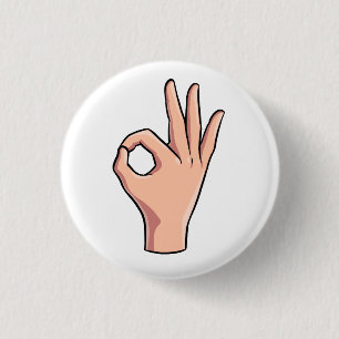 Chapa Redonda De 2,5 Cm Mire una esta pluma