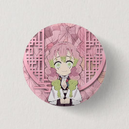 Chapa Redonda De 2,5 Cm Mitsuri Kanroji Chibi