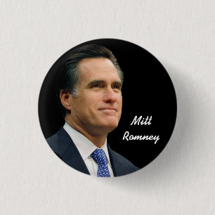 Chapa Redonda De 2,5 Cm Mitt Romney