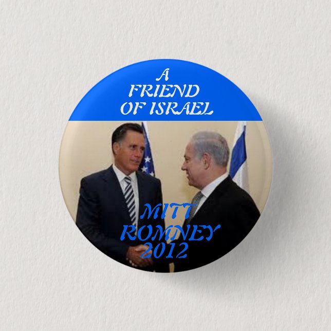 CHAPA REDONDA DE 2,5 CM MITT ROMNEY 2012 (Anverso)