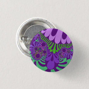 Chapa Redonda De 2,5 Cm Mod morado y verde