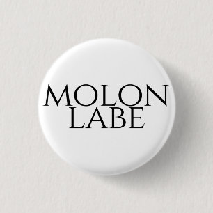 Chapa Redonda De 2,5 Cm Molon Labe
