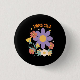 Chapa Redonda De 2,5 Cm Moms Club