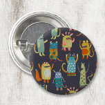 Chapa Redonda De 2,5 Cm Monstruos de Cute<br><div class="desc">Una pequeña y bonita familia de monstruo,  perfecta para una bolsa temática de favores,  o para Halloween,  o cualquier otro día!</div>