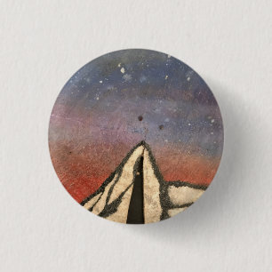 Chapa Redonda De 2,5 Cm Montaña por la noche