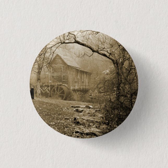 Chapa Redonda De 2,5 Cm Morning Mist (Anverso)