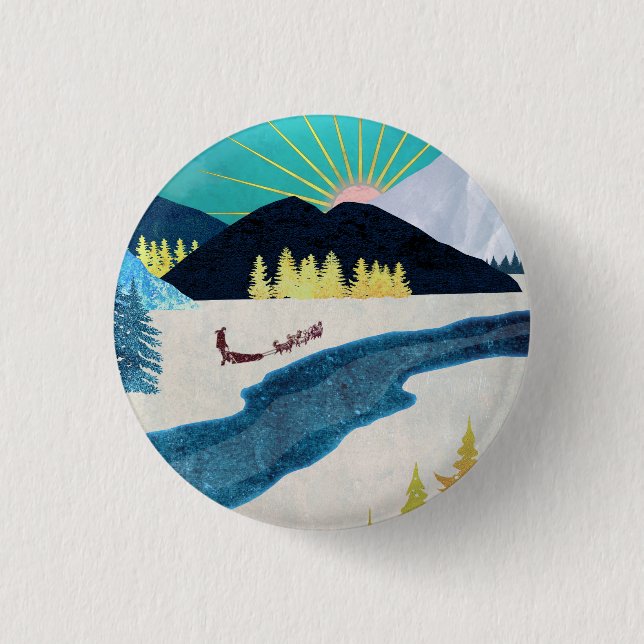 Chapa Redonda De 2,5 Cm Morning Musher (Anverso)