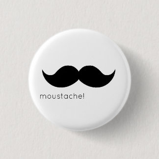 Chapa Redonda De 2,5 Cm moustache