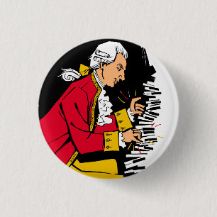 Chapa Redonda De 2,5 Cm Mozart