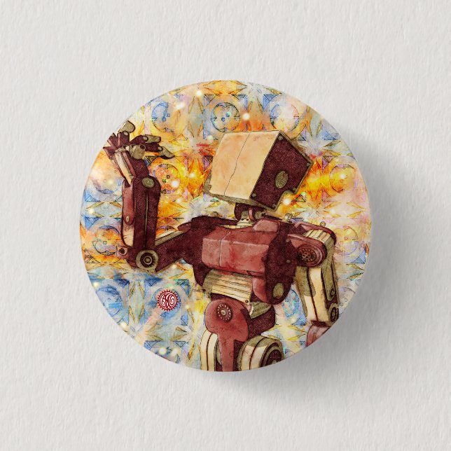 Chapa Redonda De 2,5 Cm Mr. Myself (Anverso)