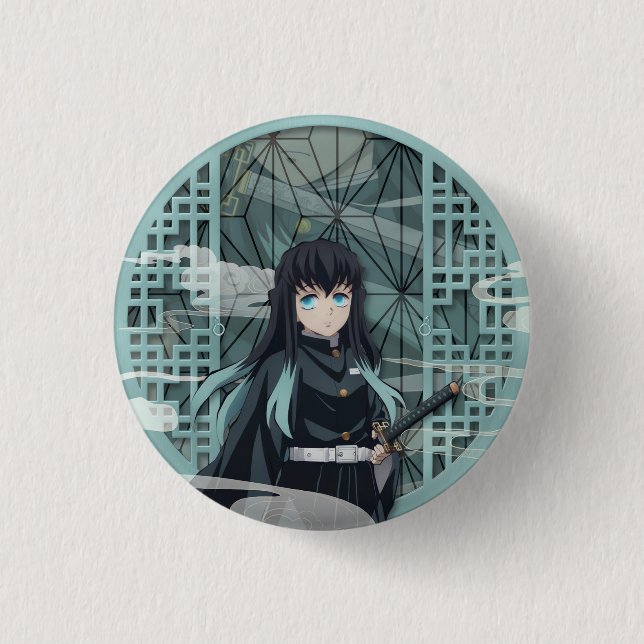 Chapa Redonda De 2,5 Cm Muichiro Tokito (Anverso)