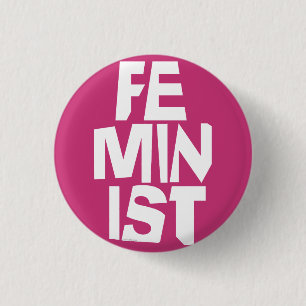 Chapa Redonda De 2,5 Cm Mujer igual imitación del chica femenino feminista