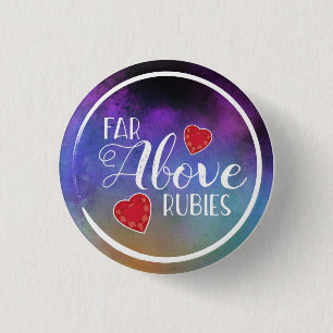 Chapa Redonda De 2,5 Cm Mujer virtuosa de los proverbios 31 lejos sobre el